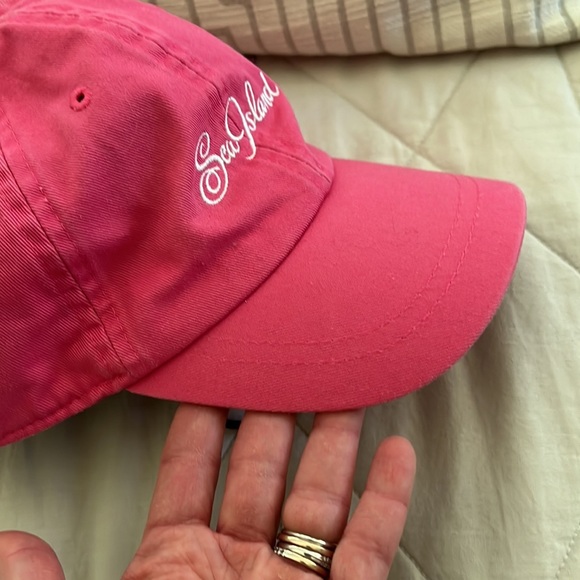 Sea Island Womens Golf Cap Hat pink embroidered - Picture 12 of 16